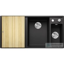   BLANCO AXIA III 6 S gránit mosogató fa vágódeszkával távműködtetővel jobbos antracit 523462