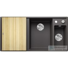   BLANCO AXIA III 6 S gránit mosogató fa vágódeszkával távműködtetővel jobbos palaszürke 523463