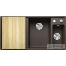   BLANCO AXIA III 6 S gránit mosogató fa vágódeszkával távműködtetővel jobbos kávé 523471