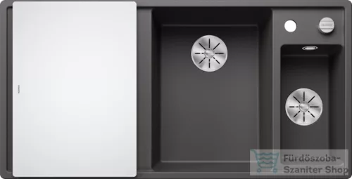 Blanco AXIA III 6 S SILGRANIT® mosogató medence, távműködtetővel, üveg vágólappal, jobbos főmedencével, palaszürke 523473
