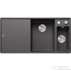   Blanco AXIA III 6 S-F SILGRANIT® mosogató medence munkalapszintű beépítéshez, távműködtetővel, fa vágódeszkával, jobbos főmedencével, palaszürke 523484
