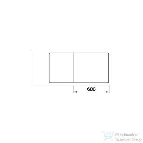 BLANCO AXIA III 6 S-F silgránit mosogató medence, jobbos kivitel,  fa vágódeszkával, munkalapszintű beépítés, fehér 523486