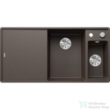  BLANCO AXIA III 6 S silgránit mosogató medence, jobbos kivitel,  fa vágódeszkával, munkalapszintű beépítés, kávé 523488