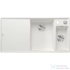 Blanco AXIA III 6 S-F SILGRANIT® mosogató medence munkalapszintű beépítéshez, távműködtetővel, üveg vágólappal, jobbos főmedencével, fehér 523492