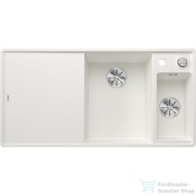   BLANCO AXIA III 6 S-F silgránit mosogató medence, jobbos kivitel,  üveg vágólappal,,  munkalapszintű beépítés, fehér 523492