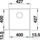 Blanco SUBLINE 400-F SILGRANIT® mosogató medence munkalapszintű beépítéshez, fehér 523497