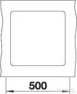Blanco SUBLINE 400-F SILGRANIT® mosogató medence munkalapszintű beépítéshez, kávé 523499