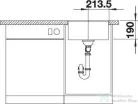 Blanco SUBLINE 400-F SILGRANIT® mosogató medence munkalapszintű beépítéshez, kávé 523499