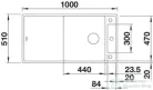 Blanco AXIA III XL 6 S SILGRANIT® mosogató medence, távműködtetővel, fa vágódeszkával, antracit 523500