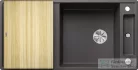Blanco AXIA III XL 6 S SILGRANIT® mosogató medence, távműködtetővel, fa vágódeszkával, palaszürke 523501