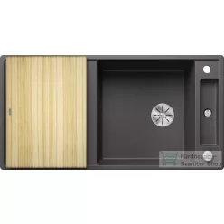   Blanco AXIA III XL 6 S SILGRANIT® mosogató medence, távműködtetővel, fa vágódeszkával, palaszürke 523501
