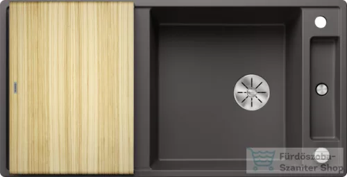 Blanco AXIA III XL 6 S SILGRANIT® mosogató medence, távműködtetővel, fa vágódeszkával, palaszürke 523501