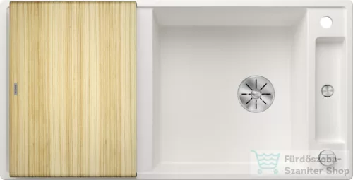 Blanco AXIA III XL 6 S SILGRANIT® mosogató medence, távműködtetővel, fa vágódeszkával, fehér 523504