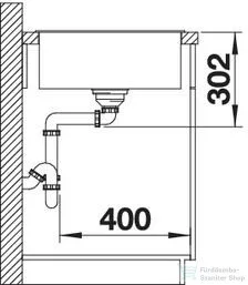 Blanco AXIA III XL 6 S SILGRANIT® mosogató medence, távműködtetővel, fa vágódeszkával, fehér 523504