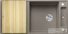 Blanco AXIA III XL 6 S SILGRANIT® mosogató medence, távműködtetővel, fa vágódeszkával, tartufo 523507