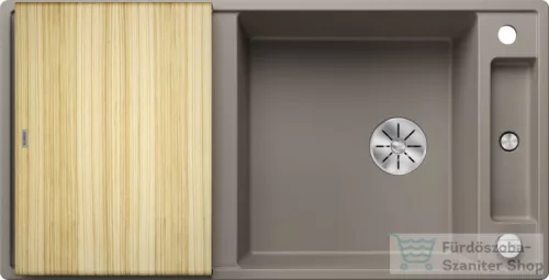 Blanco AXIA III XL 6 S SILGRANIT® mosogató medence, távműködtetővel, fa vágódeszkával, tartufo 523507