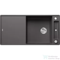   Blanco AXIA III XL 6 S-F SILGRANIT® mosogató medence munkalapszintű beépítéshez, távműködtetővel, fa vágódeszkával, palaszürke 523521
