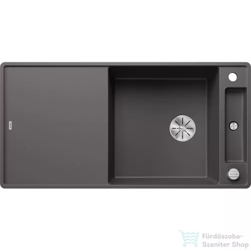 Blanco AXIA III XL 6 S-F SILGRANIT® mosogató medence munkalapszintű beépítéshez, távműködtetővel, fa vágódeszkával, palaszürke 523521