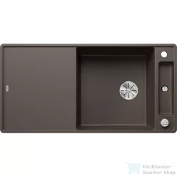   Blanco AXIA III XL 6 S-F SILGRANIT® mosogató medence munkalapszintű beépítéshez, távműködtetővel, fa vágódeszkával, kávé 523525