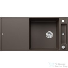   BLANCO AXIA III XL 6 S-F silgránit mosogató medence,forgatható kivitel, üveg vágólappal, munkalapszintű beépítés, kávé 523531