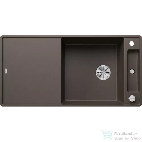 Blanco AXIA III XL 6 S-F SILGRANIT® mosogató medence munkalapszintű beépítéshez, távműködtetővel, üvegvágólappal, kávé 523531