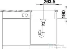 Blanco SUBLINE 500-F SILGRANIT® mosogató medence munkalapszintű beépítéshez, antracit 523532