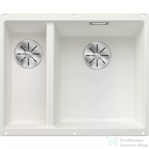Blanco SUBLINE 340/160-U SILGRANIT® mosogató medence alulról való beépítéshez, jobbos főmedence, fehér 523562