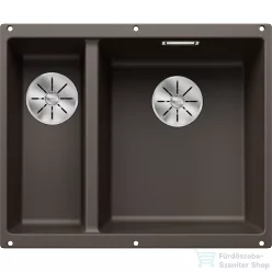   Blanco SUBLINE 340/160-U SILGRANIT® mosogató medence alulról való beépítéshez, jobbos főmedence, kávé 523567