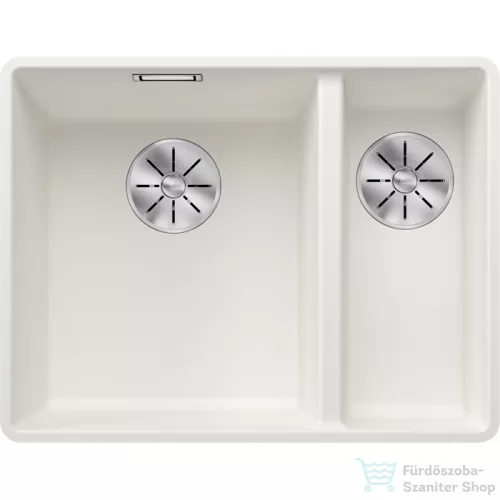 Blanco SUBLINE 340/160-F SILGRANIT® mosogató medence munkalapszintű beépítéshez, balos főmedence, fehér 523571