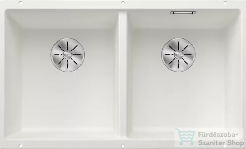 Blanco SUBLINE 350/350-U SILGRANIT® mosogató medence alulról való beépítéshez, fehér 523578