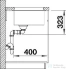 Blanco SUBLINE 350/350-U SILGRANIT® mosogató medence alulról való beépítéshez, fehér 523578