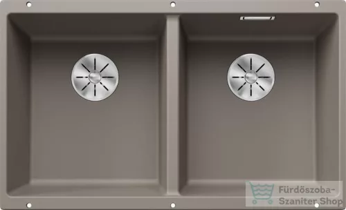 Blanco SUBLINE 350/350-U SILGRANIT® mosogató medence alulról való beépítéshez, tartufo 523581