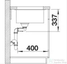 Blanco SUBLINE 480/320-U SILGRANIT® mosogató medence alulról való beépítéshez, balos főmedence, kávé 523593