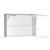 AQUALINE KERAMIA FRESH felsőszekrény, 70x50x20cm, fehér 52360