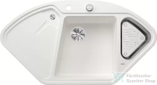 Blanco DELTA II SILGRANIT® mosogató medence, távműködtetővel, jobbos főmedence, fehér 523660