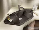 Blanco DELTA II SILGRANIT® mosogató medence, távműködtetővel, jobbos főmedence, kávé 523669