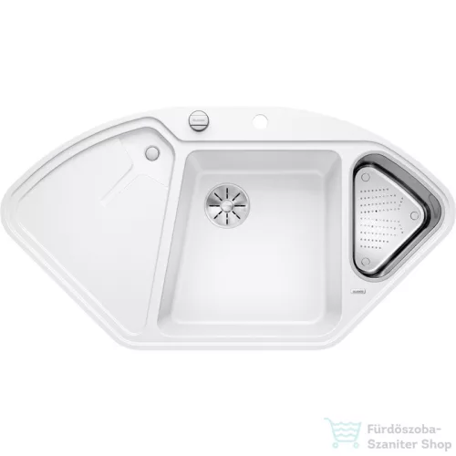 Blanco DELTA II-F 40S SILGRANIT® mosogató medence munkalapszintű beépítéshez, távműködtetővel, jobbos főmedence, fehér 523673