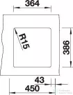 Blanco SUBLINE 375-U PuraPlus kerámia mosogató medence alulról való beépítéshez, bazalt 523731