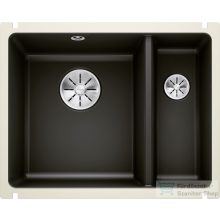   BLANCO SUBLINE 350/150-U Kerámia PuraPlus balos mosogató medence fekete 523747