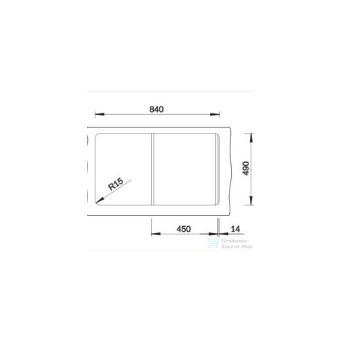 BLANCO ZENAR 45 S silgranit mosogató medence balos főmedencével kávé 523861