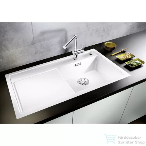 Blanco ZENAR XL 6 S-F SILGRANIT® mosogató medence munkalapszintű beépítéshez, távműködtetővel, jobbos főmedence, palaszürke 523903