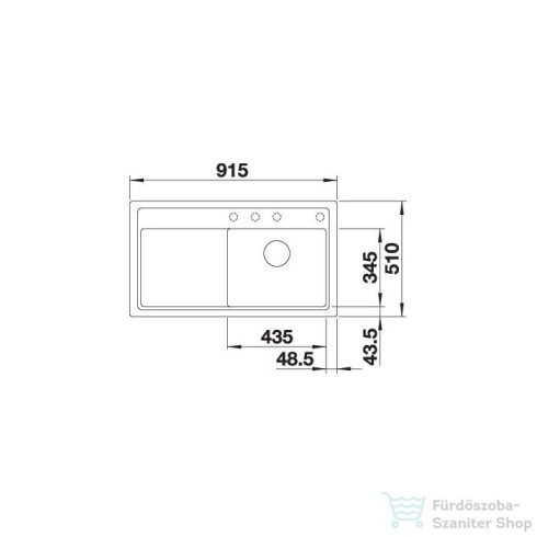 BLANCO ZENAR 5 S silgránit jobbos mosogató medence antracit 523934