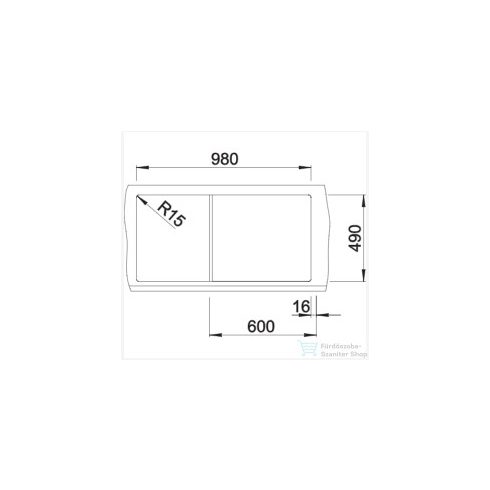 BLANCO ZENAR XL 6 S silgranit mosogató medence jobbos főmedencével fehér 523968