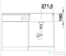 Blanco SUBLINE 500-IF SteelFrame SILGRANIT® mosogató medence, antracit 524107