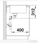 Blanco SUBLINE 500-IF SteelFrame SILGRANIT® mosogató medence, antracit 524107