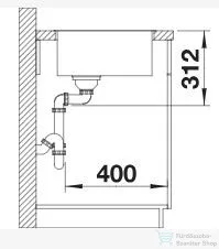 Blanco SUBLINE 500-IF SteelFrame SILGRANIT® mosogató medence, antracit 524107