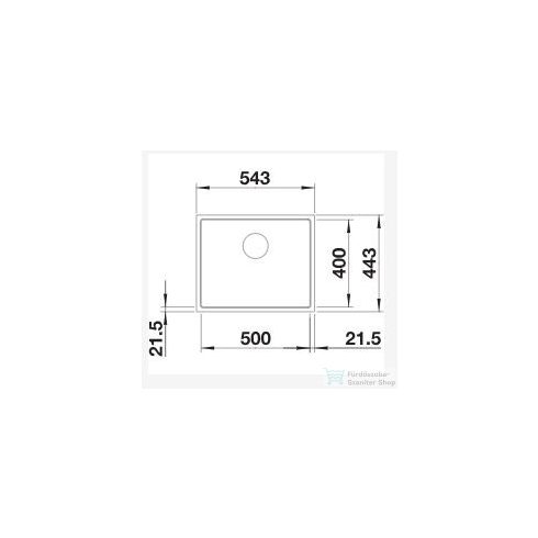 BLANCO SUBLINE 500-IF SteelFrame acélból és silgranit-ból lévő mosogatótál lefolyó távműködtetővel antracit 524108