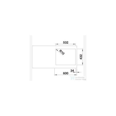 BLANCO SUBLINE 500-IF SteelFrame acélból és silgranit-ból lévő mosogatótál lefolyó távműködtetővel antracit 524108