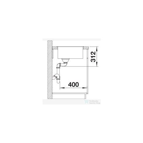 BLANCO SUBLINE 500-IF SteelFrame acélból és silgranit-ból lévő mosogatótál lefolyó távműködtetővel antracit 524108