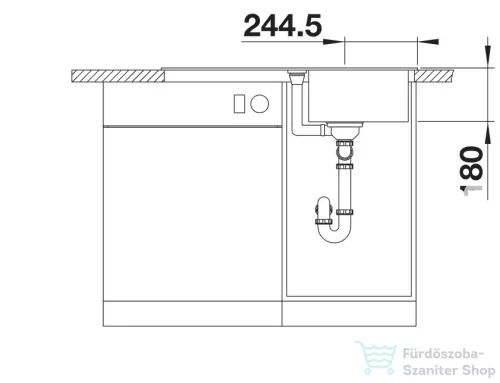 Blanco FAVUM 45 S SILGRANIT® mosogató medence, fehér 524229